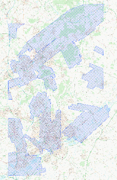 1m resolution LiDAR data coverage in Sherwood Forest 