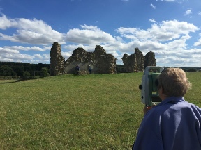 Total Station Survey at King John's Palace in Sherwood Forest