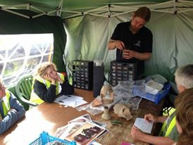 Archaeological finds training session