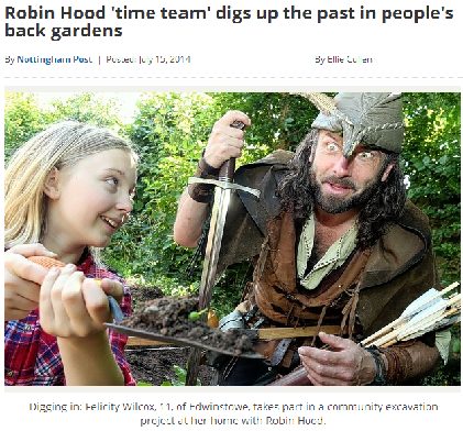 Nottingham Post Robin Hood Arhaeology