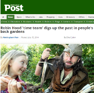 Nottingham Post Robin Hood Sherwood Forest Archaeology