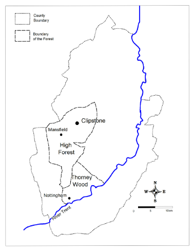 Sherwood Forest medieval boundary