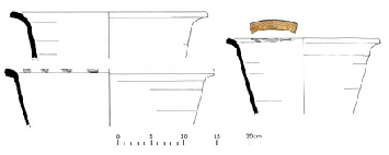 Drawings of Medieval bowls Mercian Archaeological Services CIC Sherwood Forest Archaeology Project