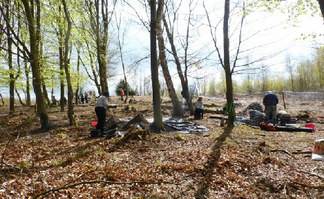 View of Thynghowe excavations