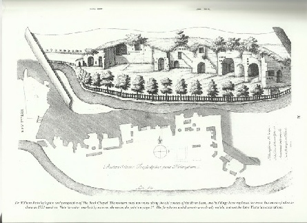 William Stuckley's plan and propect of the Rock Chapel 1772